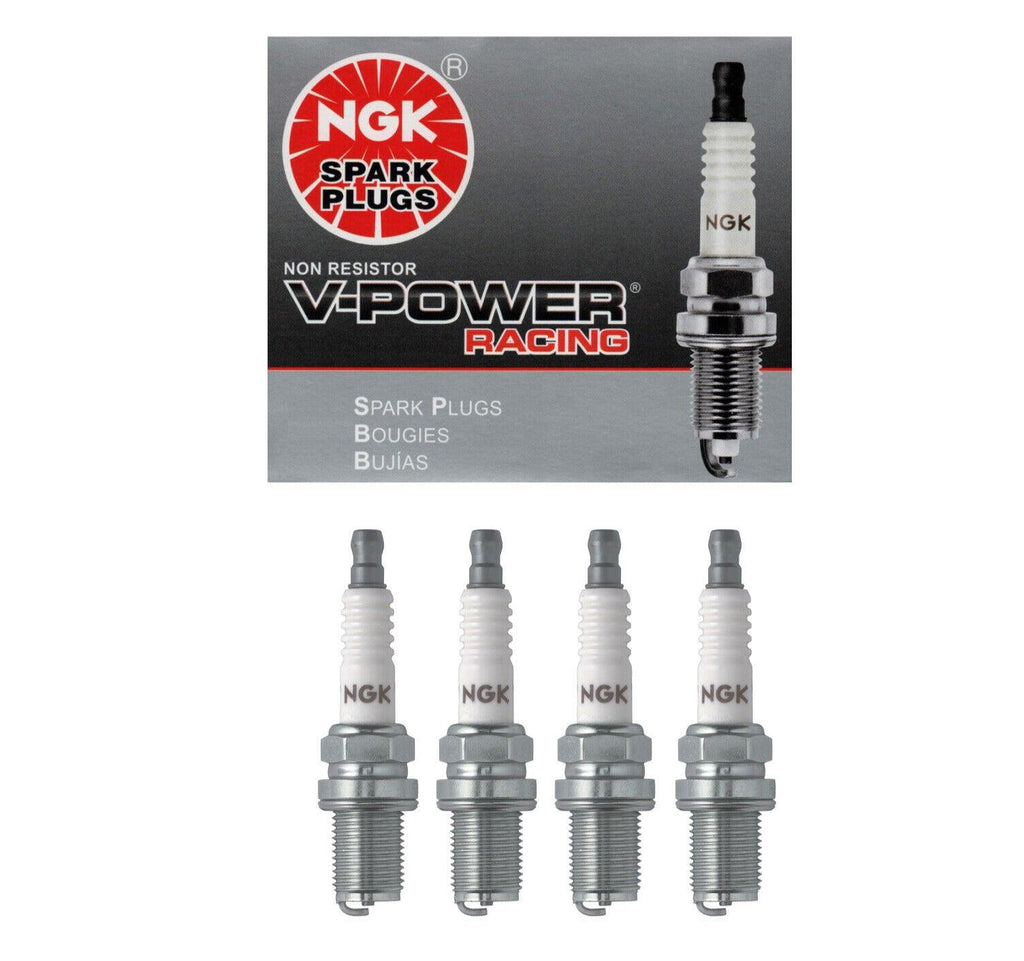 NGK V-Power Racing Spark Plug Set 4PCS. Nitrous Turbo Supercharged 5238 R5671A9