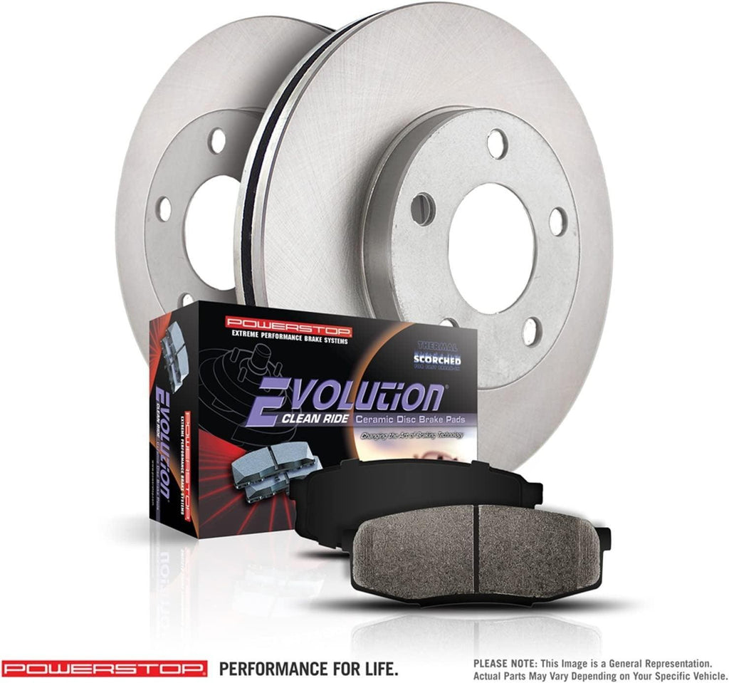 KOE6107 Autospecialty Rear Replacement Brake Kit-Oe Brake Rotors & Ceramic Brake Pads