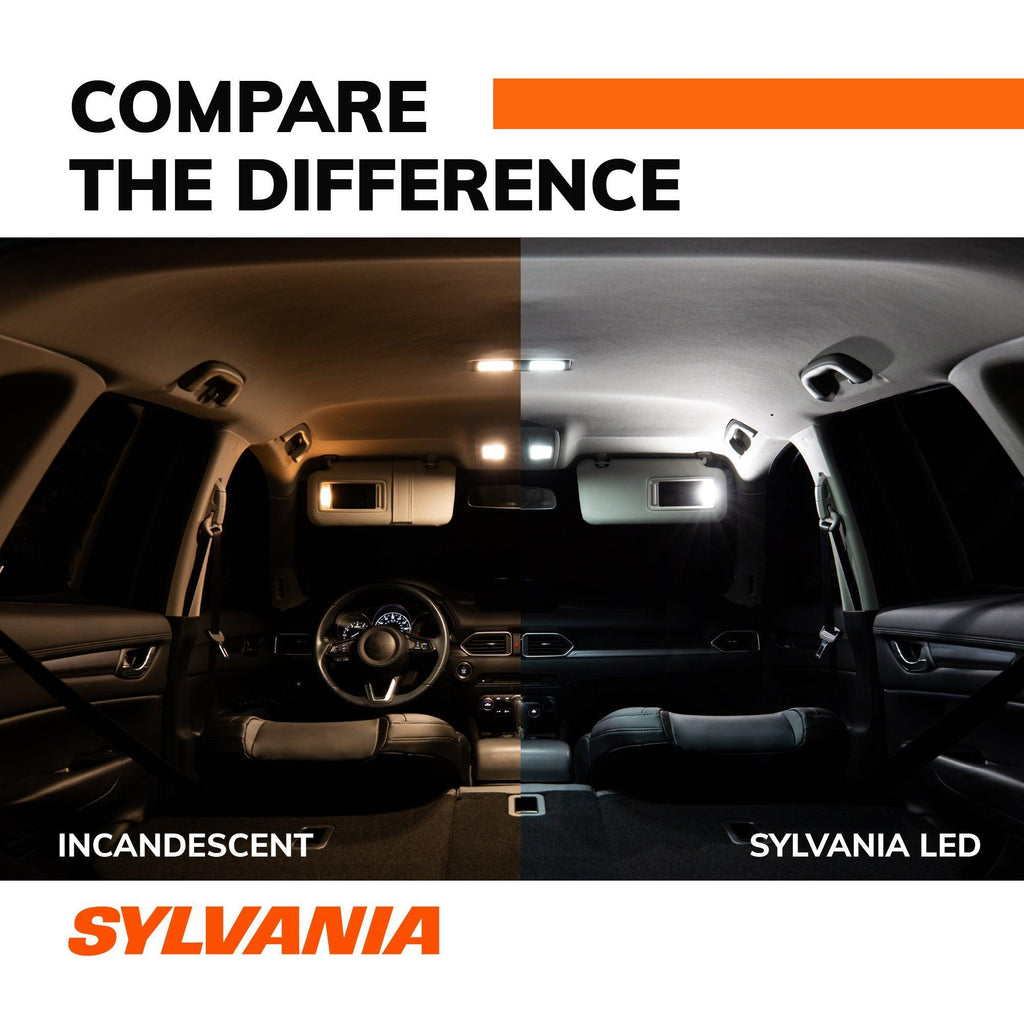 Sylvania DE3175 White LED Automotive Mini Bulb, Pack of 1.