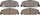 ADVICS AD0273 Ultra-Premium Front Disc Brake Pad for Honda, (Set of 4)