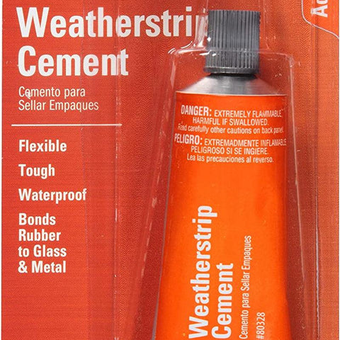Permatex 80328 Weatherstrip Cement, 2 Oz.