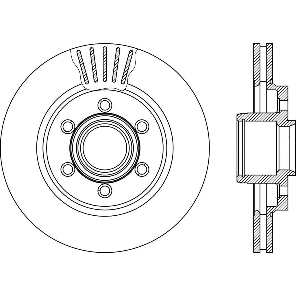 Centric Front Disc Brake Rotor for F-150, Mark LT (121.65128)