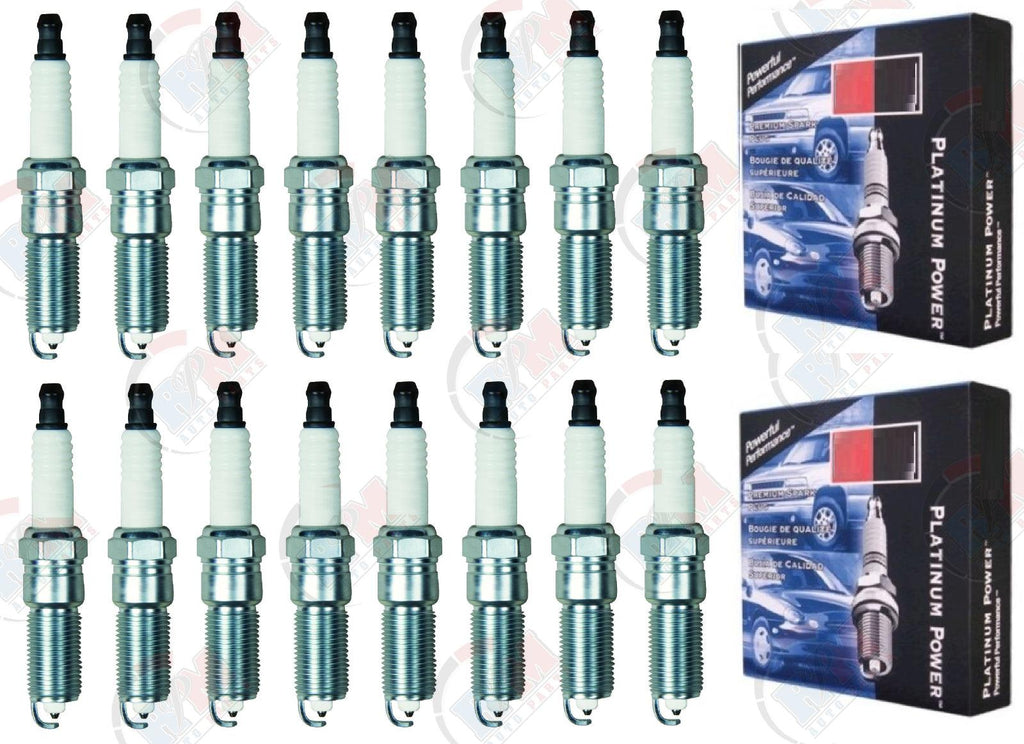 CHAMPION PLATINUM POWER Spark Plugs Set of 16 for 2003-2008 Dodge Ram 1500 5.7L