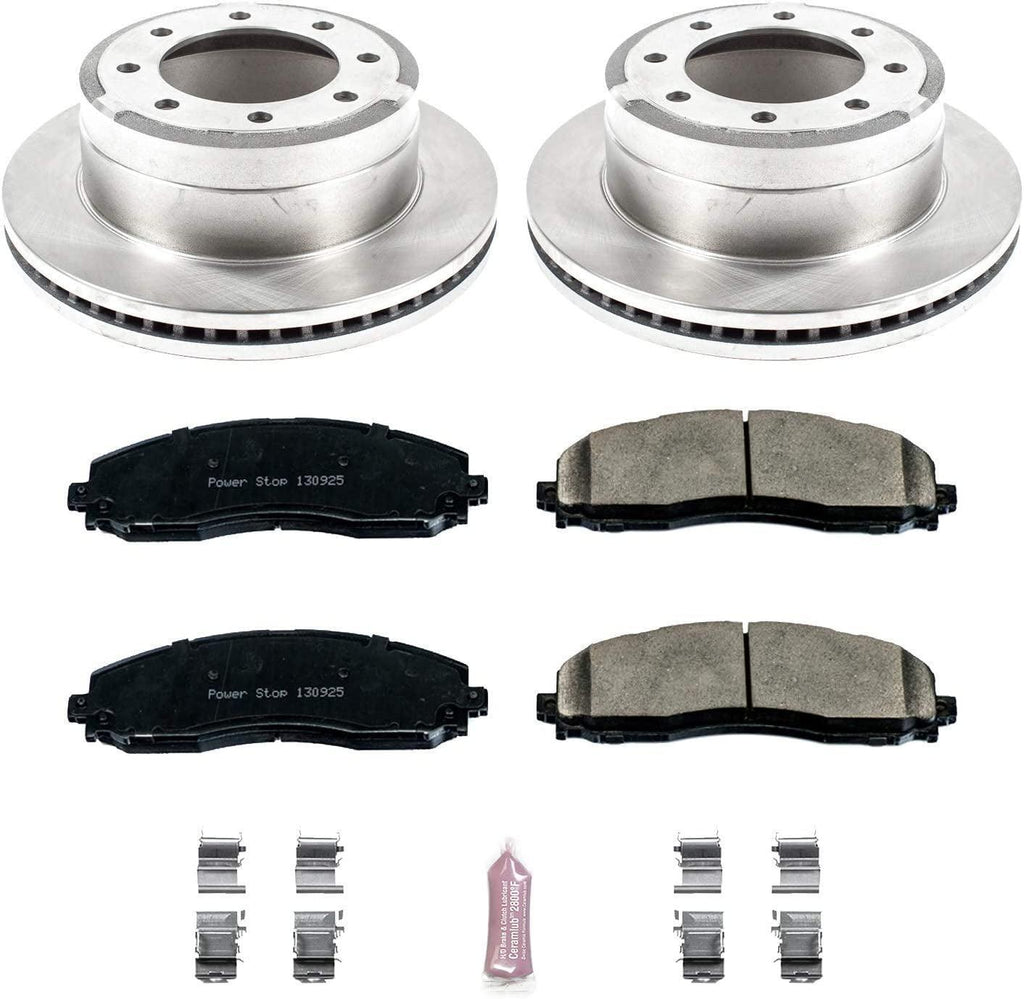 KOE6407 Autospecialty Rear Replacement Brake Kit-Oe Brake Rotors & Ceramic Brake Pads