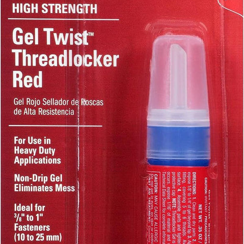Permatex 27010-6PK High Strength Threadlocker Red Gel Twist, 10 G (Pack of 6)