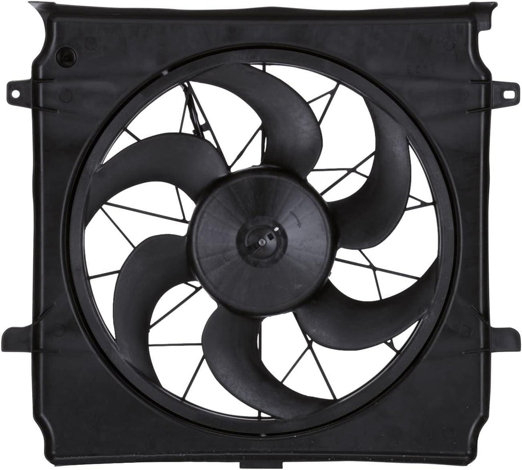 620520 Cooling Fan Assembly Compatible with 2002-2004 Jeep Liberty , Black
