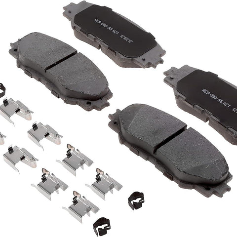 Acdelco Silver 14D1210CHF2 Ceramic Front Disc Brake Pad Set with Clips