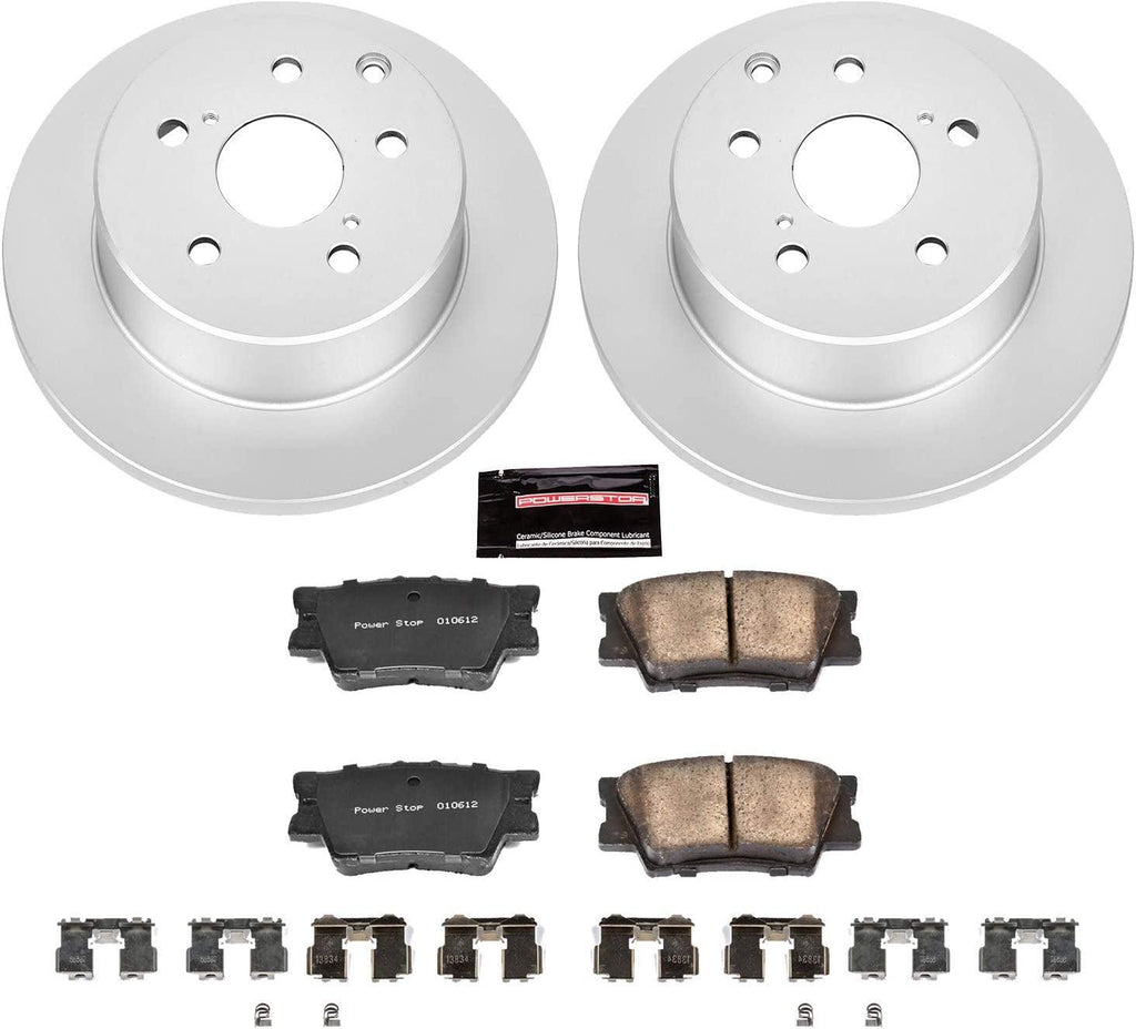 CRK4671 Coated Brake Rotor & Ceramic Brake Pads- Rear