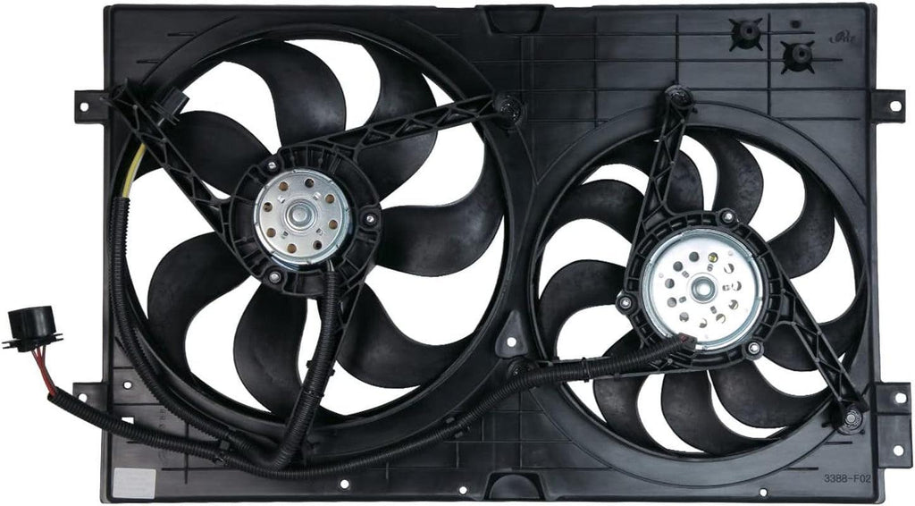 620990 Cooling Fan Assembly Compatible with 1999-2005 Volkswagen Jetta