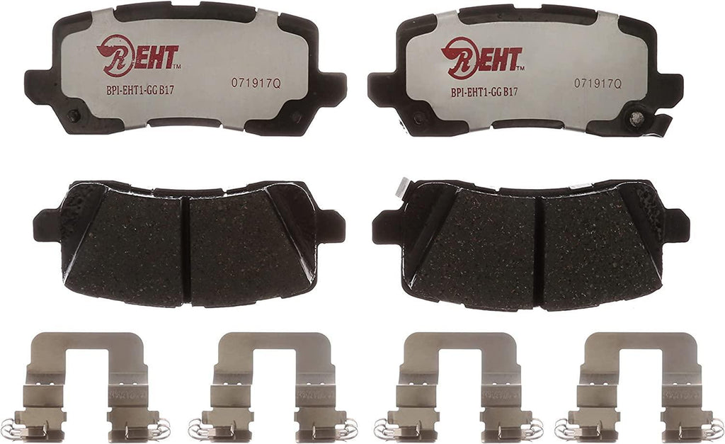 Premium Raybestos Element3 EHT™ Replacement Front Brake Pad Set for Select 1998-2002 Chevrolet Prizm and 1998-2002 Toyota Corolla Model Years (EHT741H)