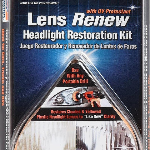 Permatex 09136 Lens Renew Headlight Restoration Kit