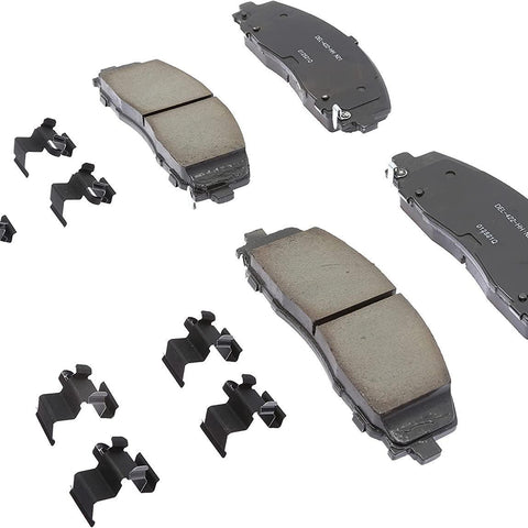 Gold 17D1589CHF1 Ceramic Front Disc Brake Pad Kit with Clips