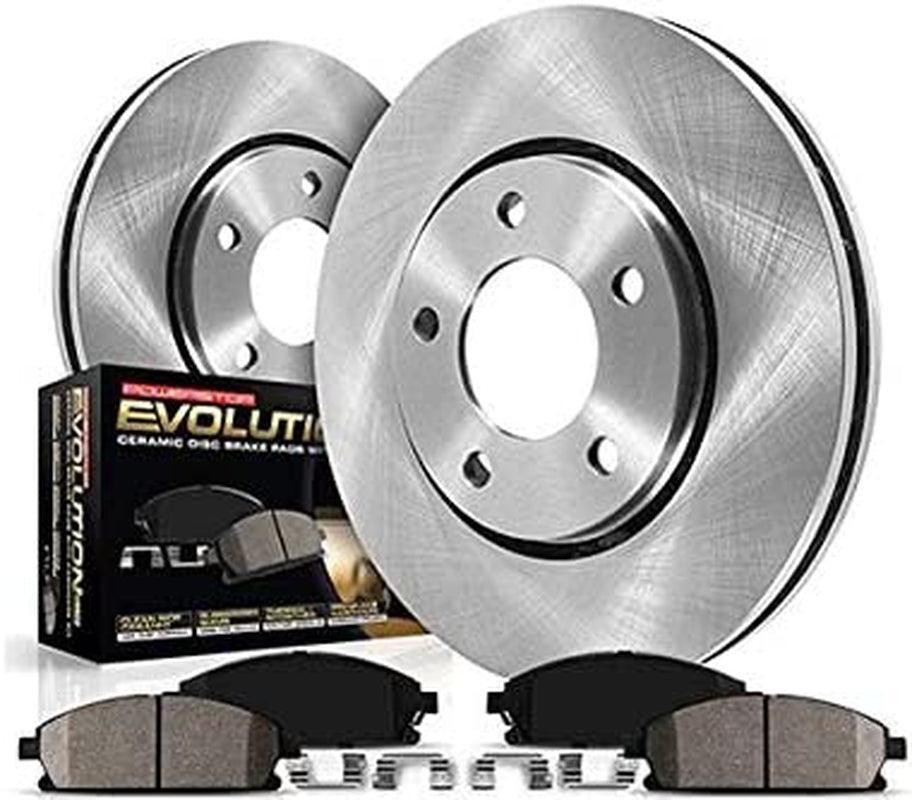 KOE5871 Autospecialty Front and Rear Replacement Brake Kit-Oe Brake Rotors & Ceramic Brake Pads, Black