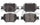 ADVICS AD0817 Disc Brake Pad Set, Black