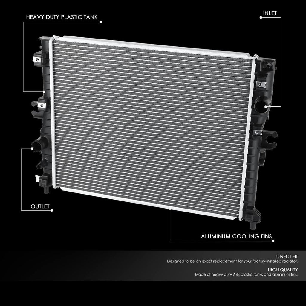 OEM-RA-13453 OE Style 1-Row Aluminum Cooling Radiator Compatible with 2014-2019 Corvette 6.2L Non Supercharged