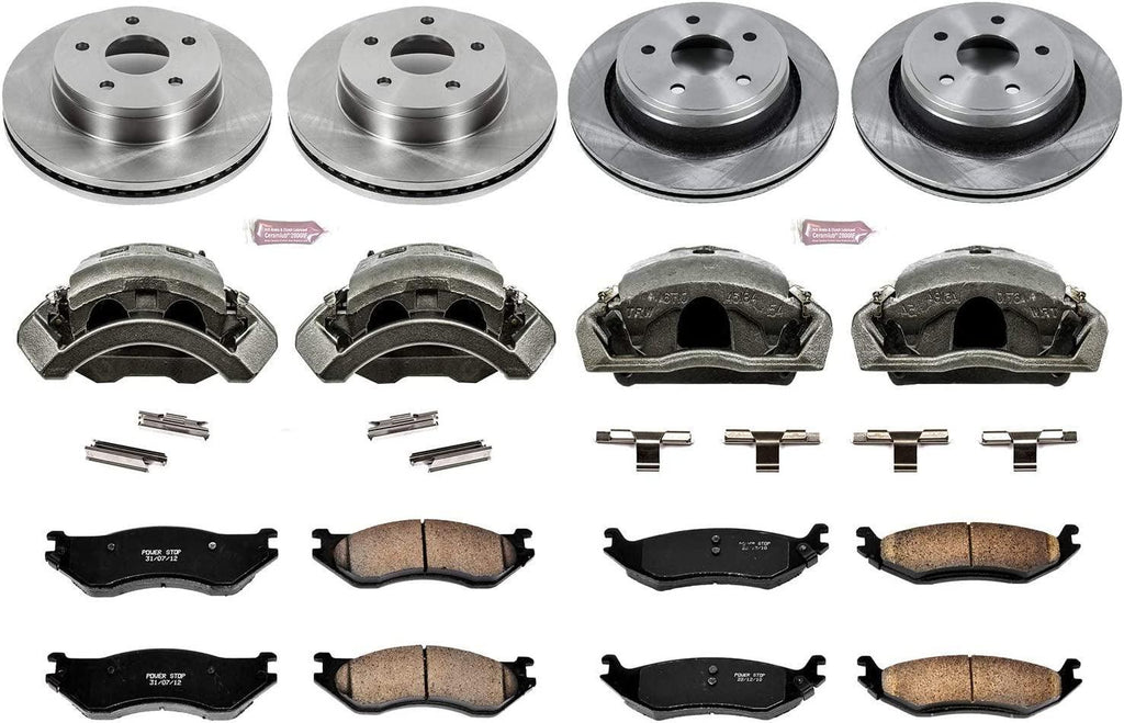 KCOE2166 Autospecialty 1-Click OE Replacement Brake Kit with Calipers