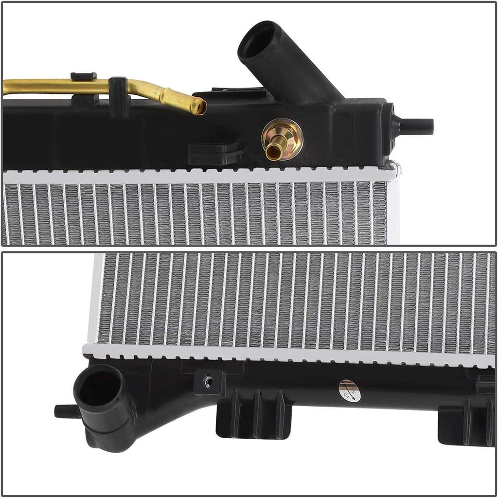 OEM-RA-13333 DPI 13333 Factory Style Aluminum Cooling Radiator Compatible with 11-13 Elantra / 2014 Forte Forte5 / 12-13 Soul 1.8L / 2.0L AT