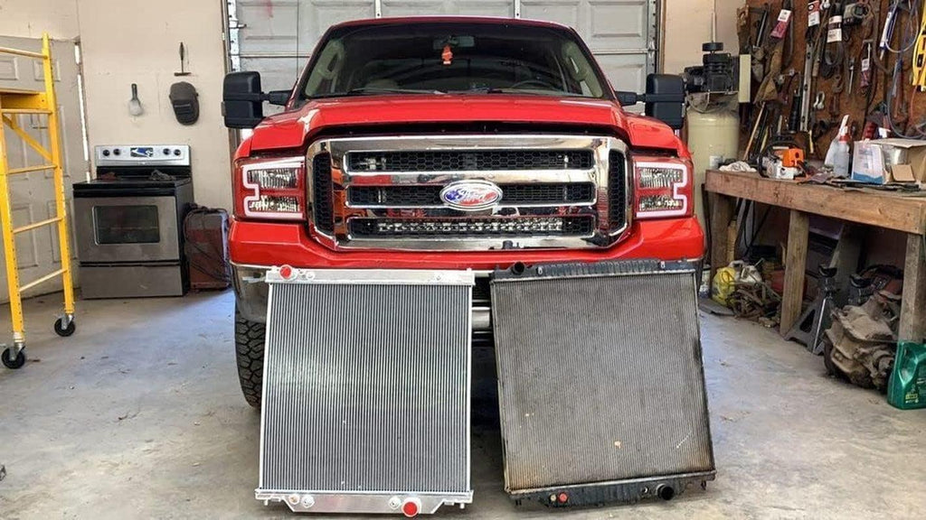 4 Row Radiator for 2003-2007 Ford F-250 Super Duty F-350 Super Duty F-450 Super Duty Excursion 6.0L V8 DIESEL All Aluminum