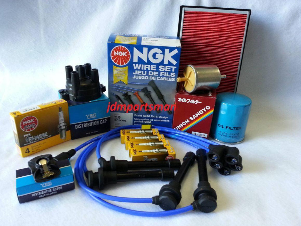 FOR 1991-1994 240SX Tune up & Air-Oil Filter Kit (With NGK Platinum Spark Plugs)