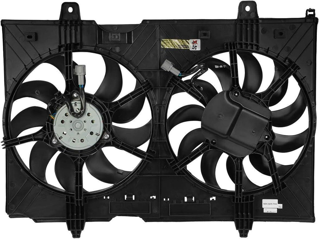 OEM-RF-0243 Factory Style Radiator Cooling Fan Assembly Cooling Efficiency Improved Direct Replacement [Compatible with 2008-2013 Rogue / 2014-2015 Rogue Select 2.5L]