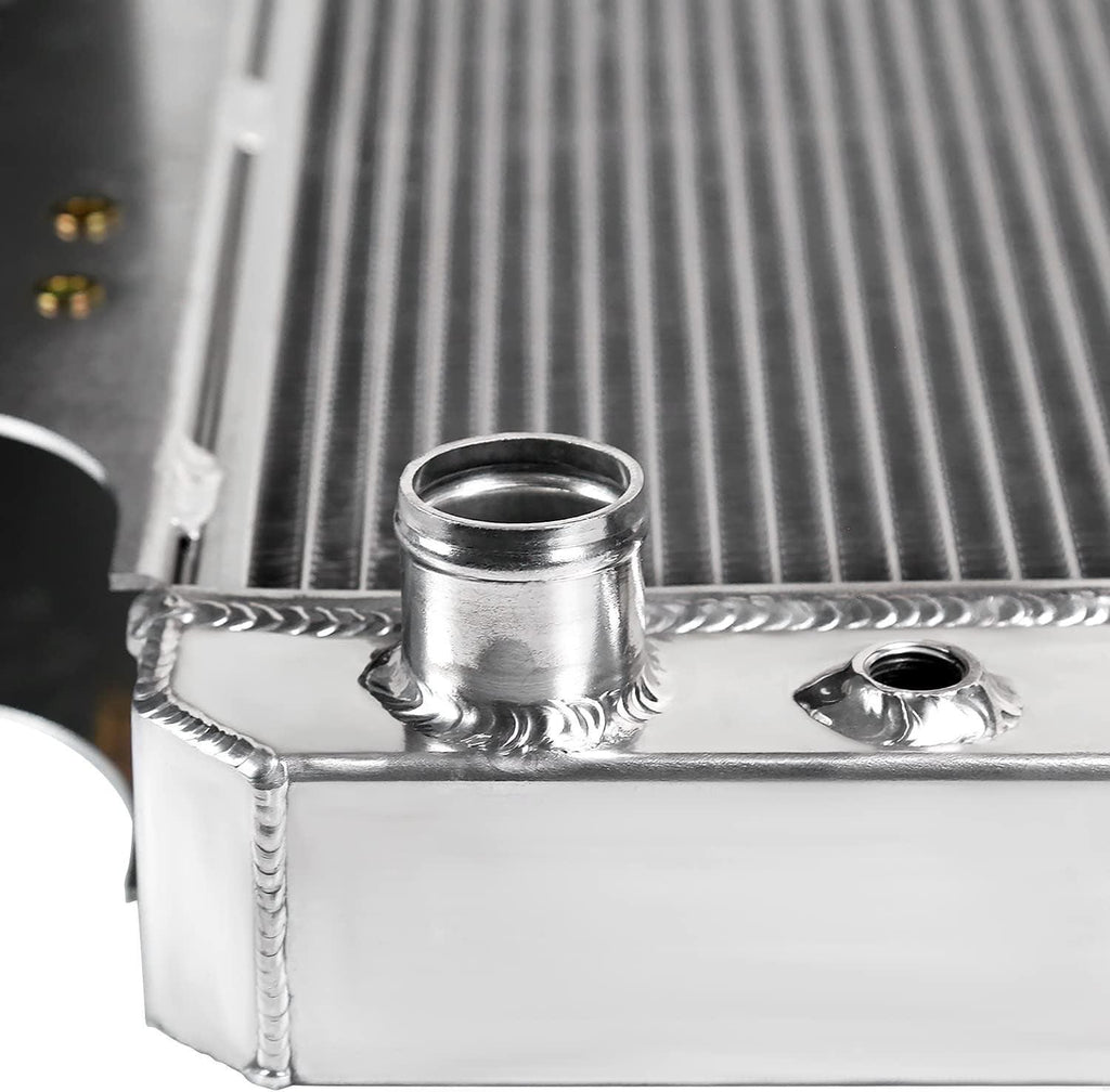 3 Core/Row Light Aluminum Performance Cooling Race Radiator Compatible with Jeep Wrangler Tj/Yj 1987-2006