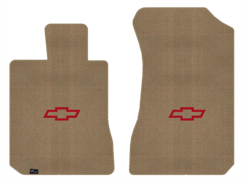 Lloyd Berber Front Mats for '73-77 Chevy Malibu W/Red Chevy Outline Bowtie