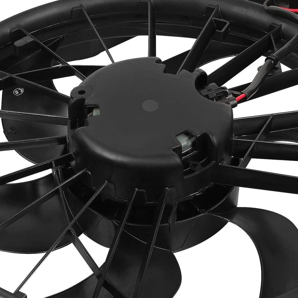 OEM-RF-0096 Factory Style Radiator Cooling Fan Assembly Cooling Efficiency Improved Direct Replacement [Compatible with 01-04 Ford Mustang],Black