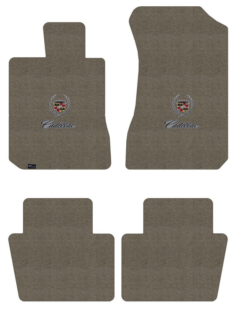 Lloyd Ultimat Front & Rear Mats for '74-76 Calais W/Cadillac Crest 2 Silver/Blac