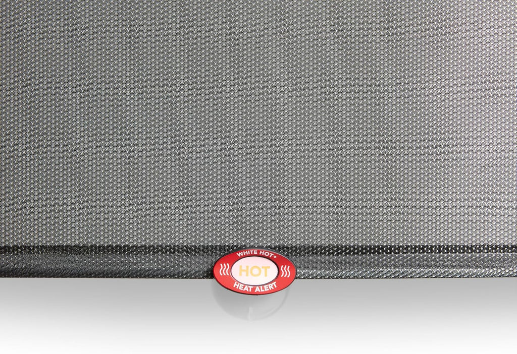 Munchkin Brica Sun Safety Car Window Shade with Heat Alert, Helps Block UVA/UVB Rays, 2 Pack, Black