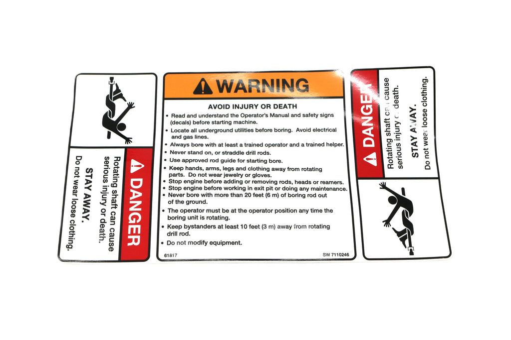 BOBCAT - 7110246 - DECAL  WARNING
