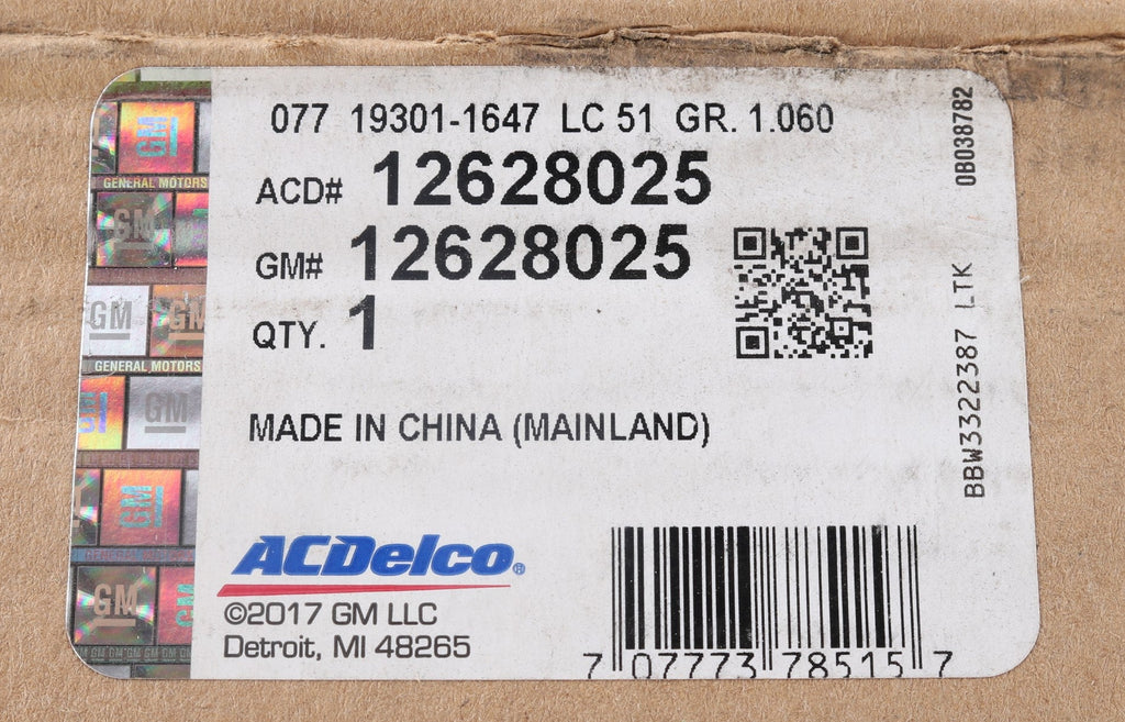 AC DELCO - 12628025 - DRIVE BELT TENSIONER CHEVY 6.2L-NO PULLEY INCLUDED