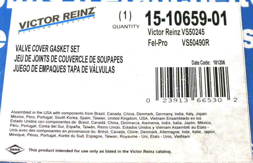 VICTOR REINZ - 15-10659-01 - GASKET SET - VALVE COVER MAHLE VS50245