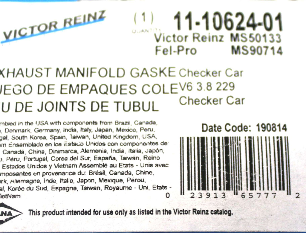 VICTOR REINZ - 11-10624-01 - GASKET SET - EXHAUST MANIFOLD MAHLE MS50133