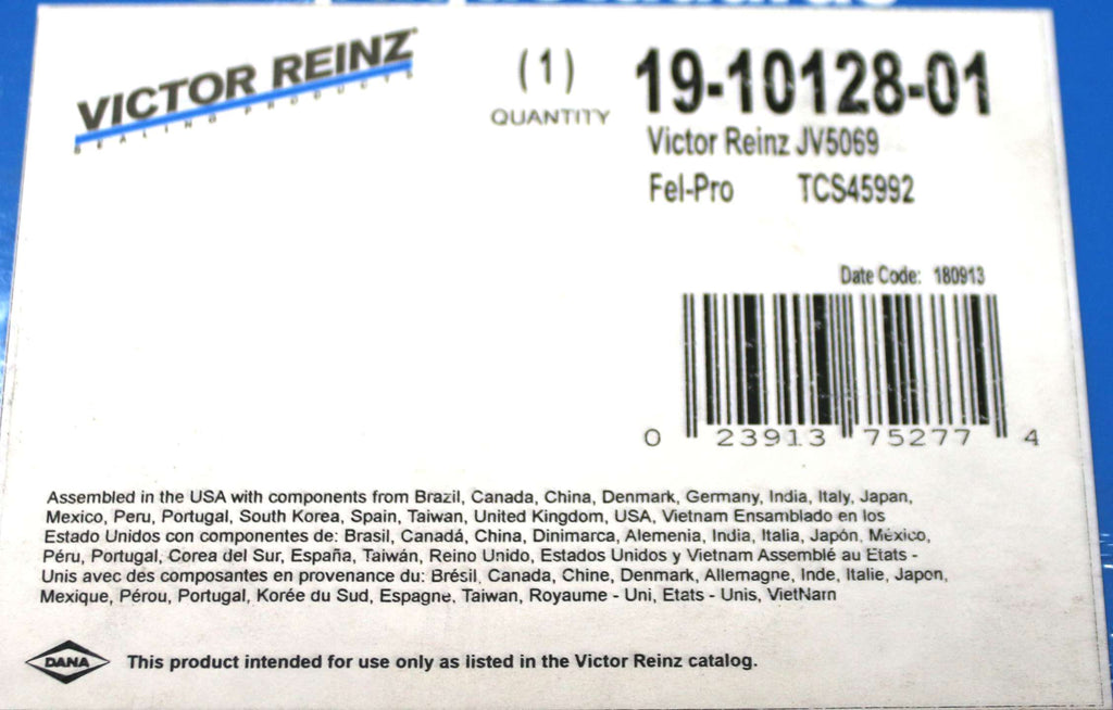 VICTOR REINZ - JV5069 - GASKET SET - TIMING COVER MAHLE JV5069