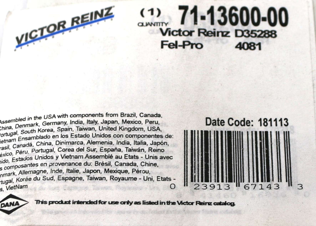 VICTOR REINZ - D35288 - GASKET - FUEL PUMP MAHLE D35288