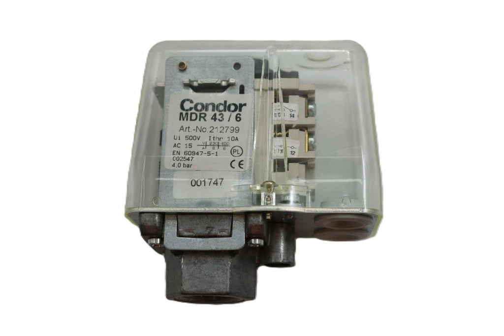 CONDOR - 212799 - PRESSURE SWITCH - UI 500V AC 15 230/400V 8/6A