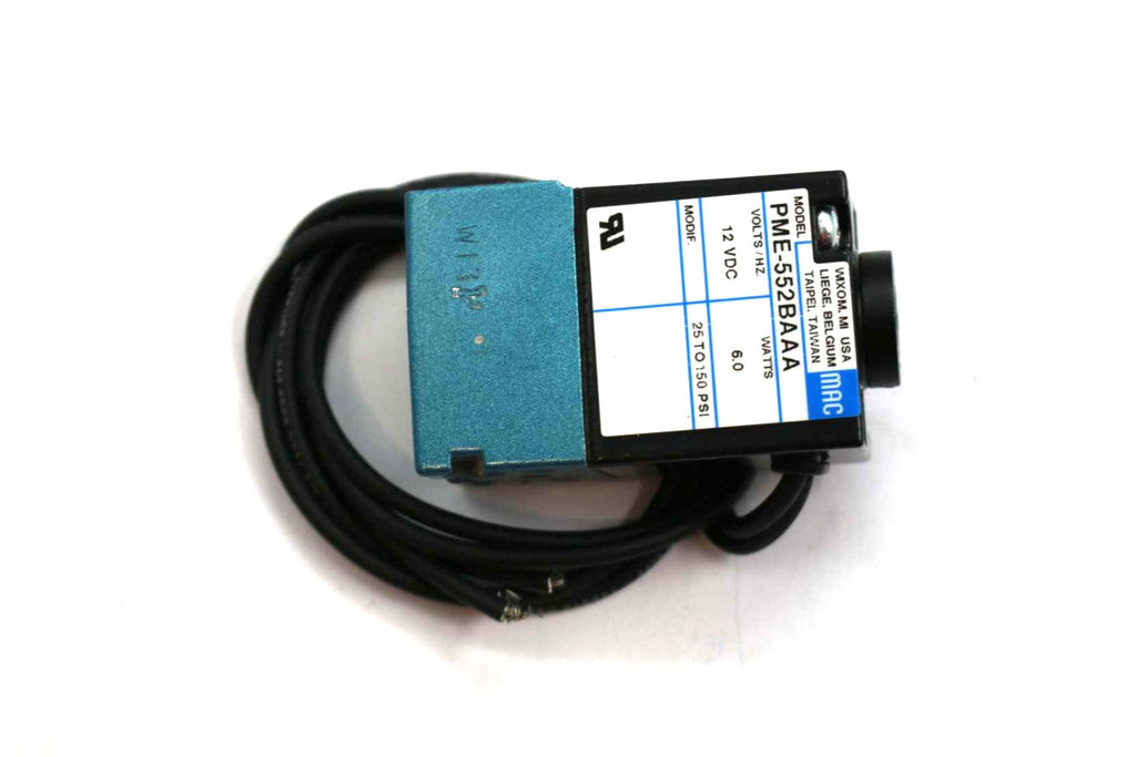 MAC VALVES   - PME-552BAAA - SOLENOID VALVE & PILOT ASSY - 12VDC 6W