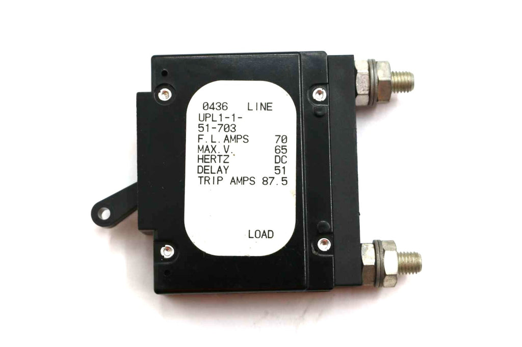 AIRPAX (SENSATA) - UPL-1-1-51-703 - CIRCUIT BREAKER - 70 AMP 65V
