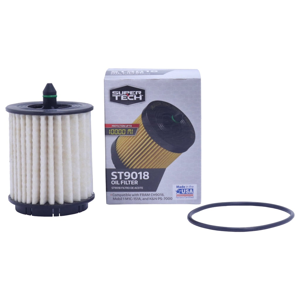 Super Tech Oil Filter, ST10246, 10,000 mile Cartridge Engine Oil Filter for Chevrolet Vehicles
