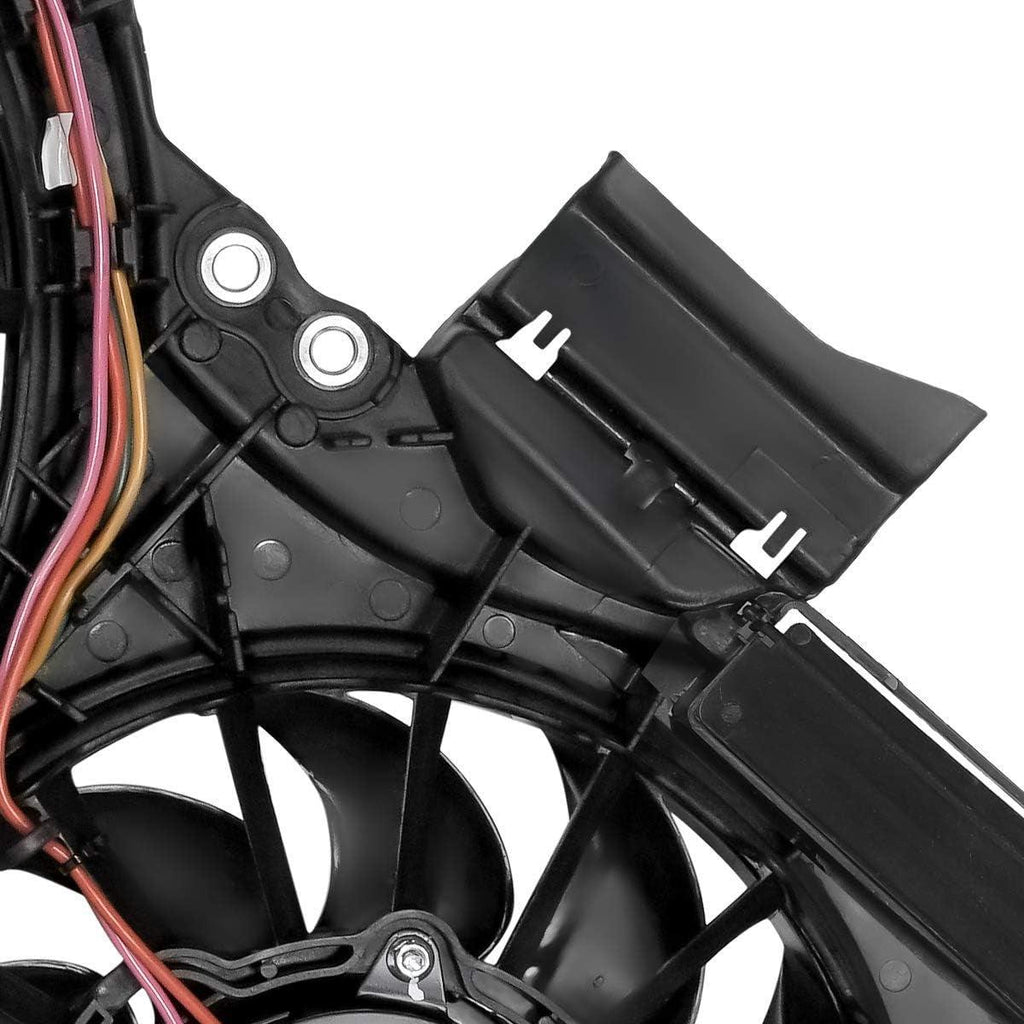 OEM-RF-0294 Factory Style Radiator Cooling Fan Assembly Cooling Efficiency Improved Direct Replacement [Compatible with 2002-2009 A4 / 2002-2009 A4 Quattro Fits 3. 0L 3. 2L Engines]