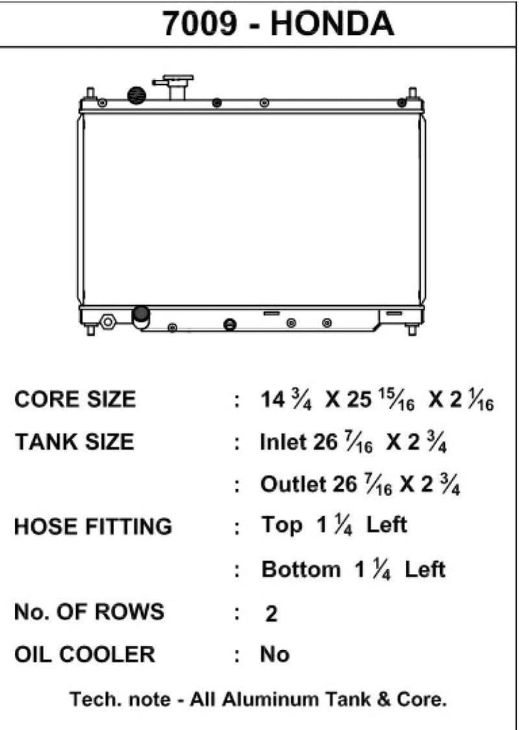 7009 High Performance Radiator
