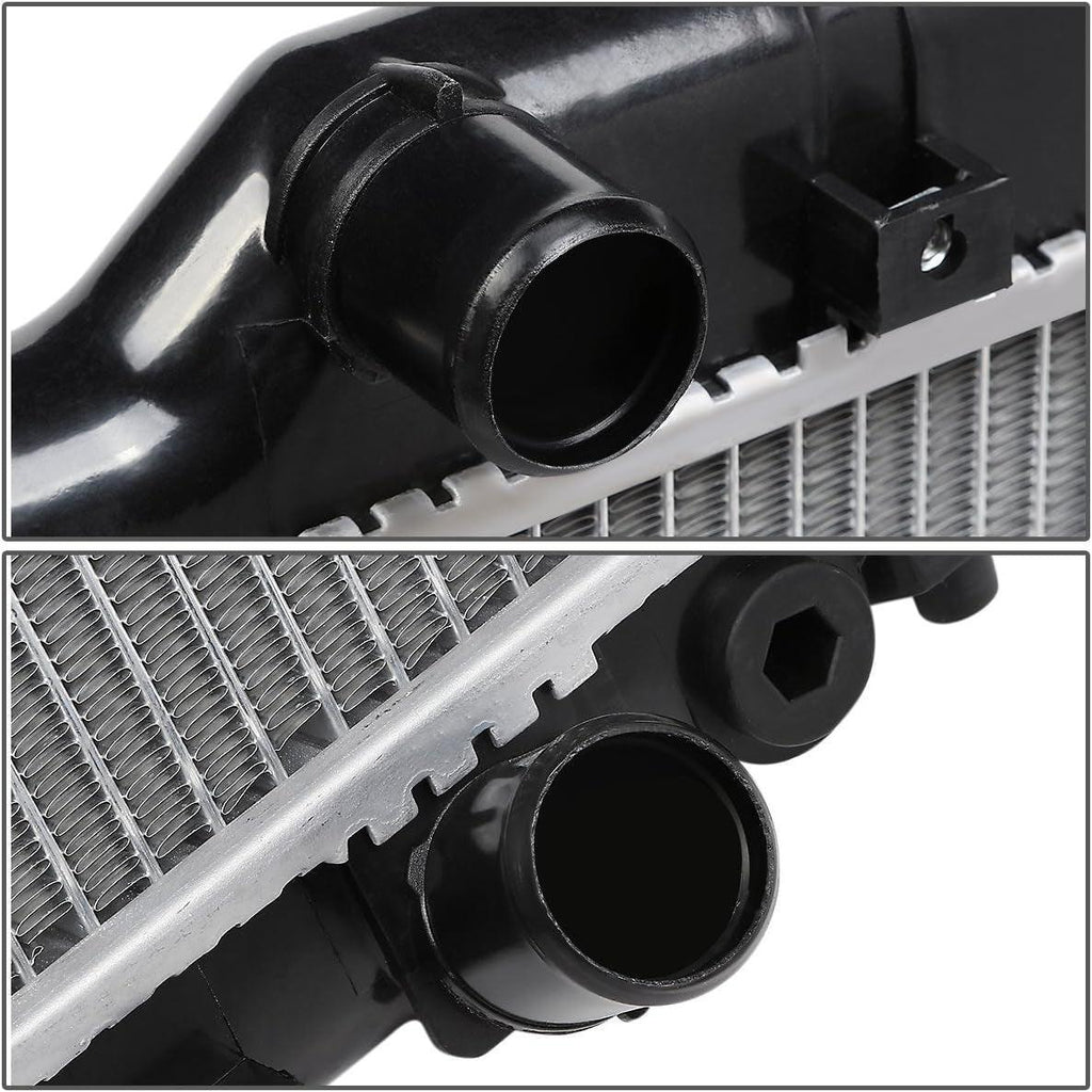OEM-RA-2574 1-Row Factory Style Aluminum Core Cooling Radiator Compatible with 02-05 Civic Si 2.0L, 25-15/16" W X 13-3/4" H X 1" D,1-5/16" Inlet, 1-5/16" Outlet