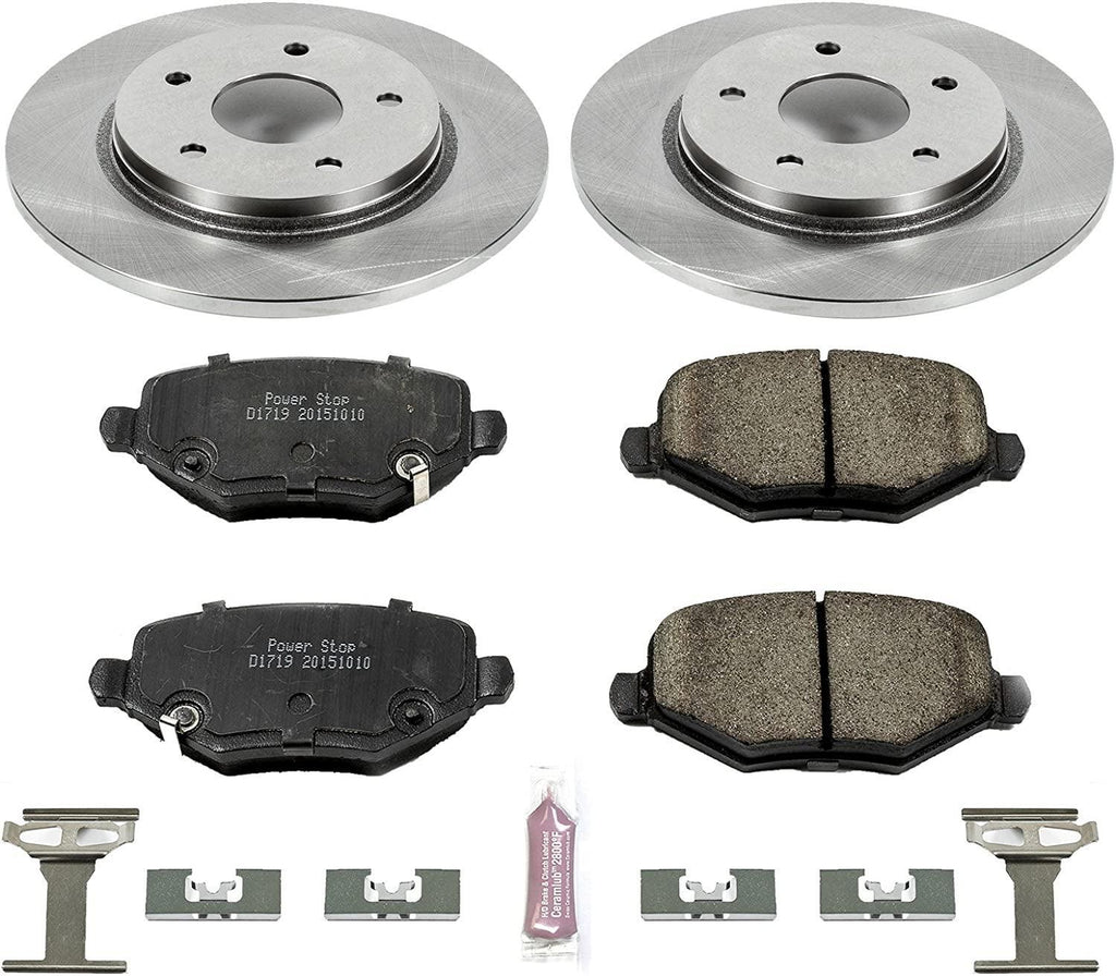 KOE6544 Autospecialty Rear Replacement Brake Kit-Oe Brake Rotors & Ceramic Brake Pads