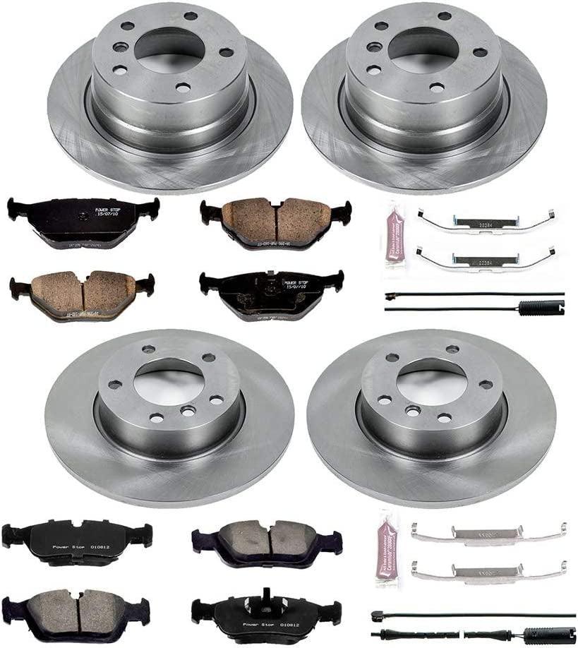 KOE591 Autospecialty Front and Rear Replacement Brake Kit-Oe Brake Rotors & Ceramic Brake Pads