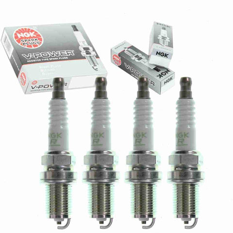 4 Pc NGK V-Power Spark Plugs Compatible with Dodge Neon 2.0L L4 1995-2005