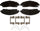Silver 14D1280CHF1 Ceramic Front Disc Brake Pad Set