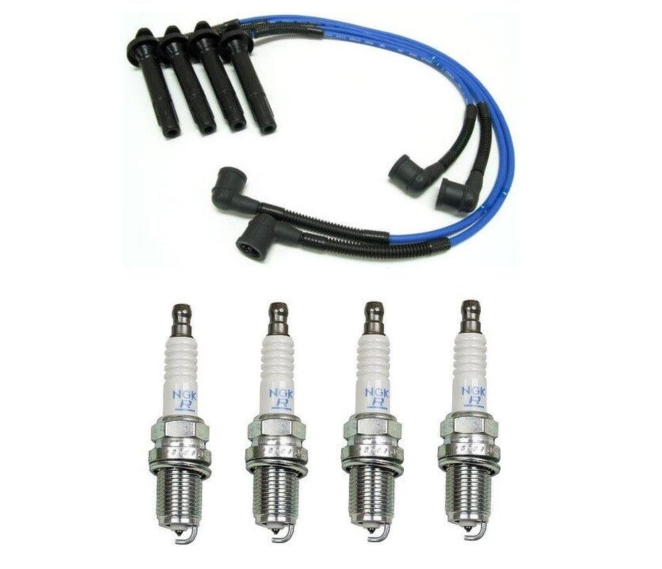 NGK Spark Plugs + Wire Set FX101 Fits 2005-2009 Subaru Forester Impreza Outback