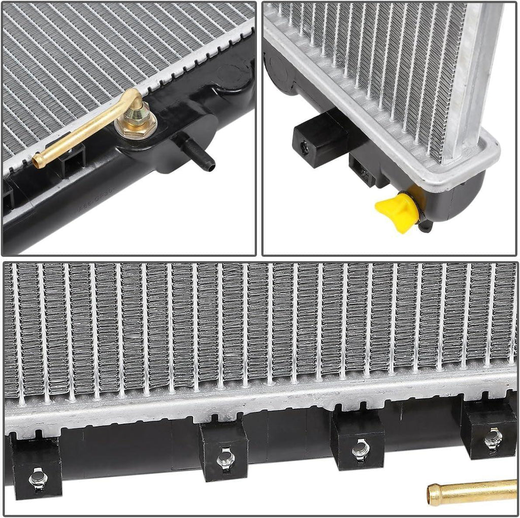 OEM-RA-2438 OE Style Aluminum Radiator Compatible with 01-06 Chrysler Sebring/Dodge Strstus, 28-1/4" W X 13-11/16" H X 1" D, 1-3/8" Inlet, 1-3/8" Outlet