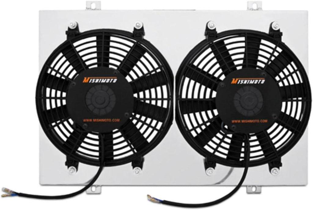 MMFS-RX-LS Performance Aluminum Fan Shroud Compatible with Ls-Swapped Mazda RX-7 1993-1997 Silver