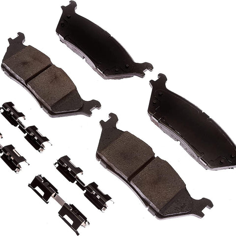 Gold 17D1790ACH Ceramic Rear Disc Brake Pad Set